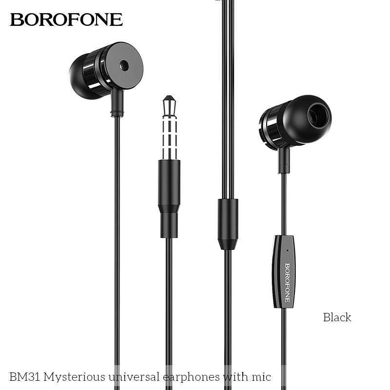BOROFONE BM31 Mysterious wired earphones with mic NZ 4